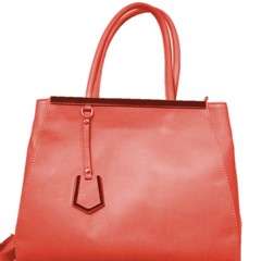 Dámská kabelka kožená kabelka Made in Italy červená