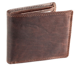 Pánská hnědá kožená peněženka EuroFashion4u 333-D.BRN