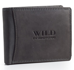 WILD FASHION4U pánská kožená peněženka WF5600-BL