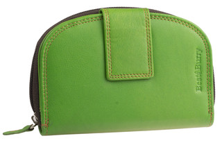 Dámská luxusní kožená peněženka zelená na výšku Best Burry
