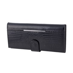 Loren Dámská velká kožená peněženka černá JP-515-RS BLACK PC