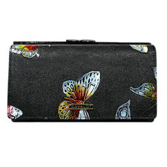 Dámská peněženka černá s motýly Cavaldi PN23-BFP