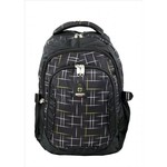 Školní batoh černý s trojúhelníky SIMON